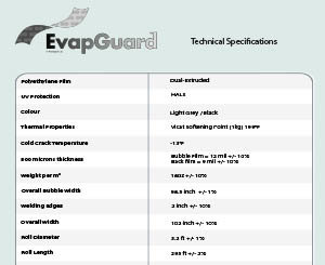 EvapGuard™ Specification Sheet